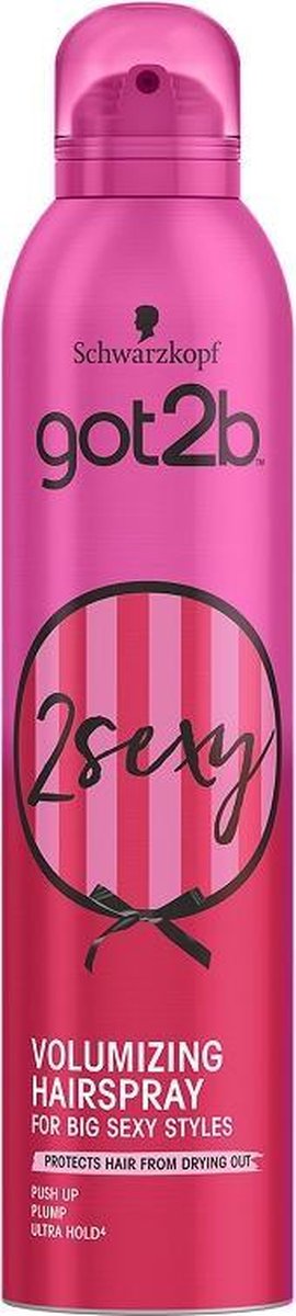 2Sexy Volumizing Hairspray met een volume van 300ml