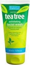 Beauty Formulas - Tea Tree Exfoliating Facial Wash Exfoliating Facial Cleanser 150Ml