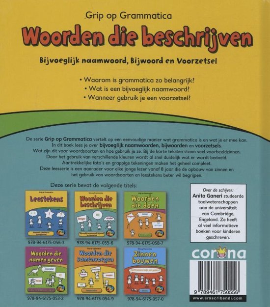 Grip op grammatica Grip op grammatica Woorden die beschrijven 9789461750556 bol