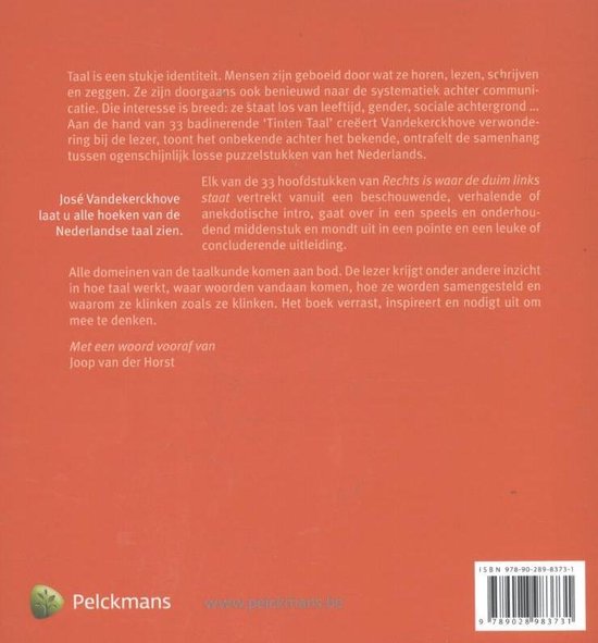 Rechts is waar de duim links staat