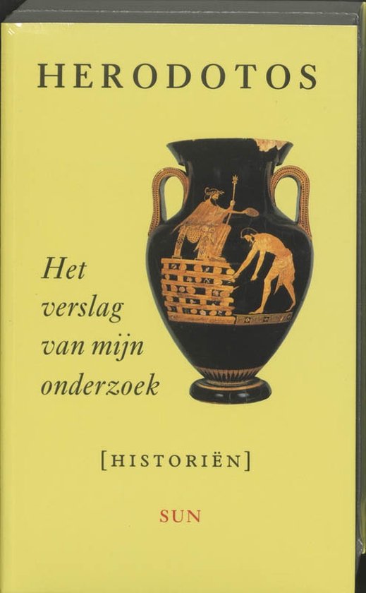 Cover van het boek 'Het verslag van mijn onderzoek' van Herodotus 