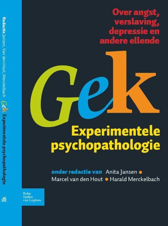 Cover van het boek 'Gek, Experimentele psychopathologie / druk 1'