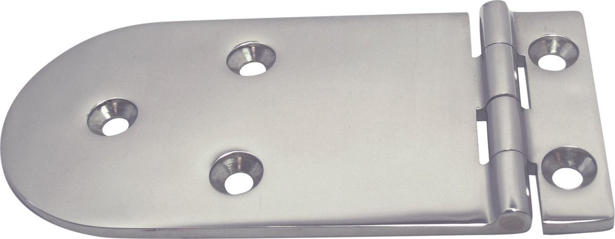 Luikscharnier - 134x65x4 - Rvs 316 - Knoop boven