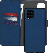 iMoshion Uitneembare 2-in-1 Luxe Booktype Samsung Galaxy A42 hoesje - Donkerblauw