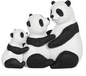 Something Different Beeld/figuur Panda Family Wit/Zwart
