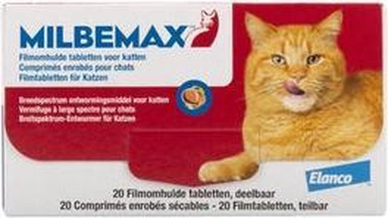 Milbemax grote kat 20 tabletten - Milbemax