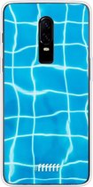 OnePlus 6 Hoesje Transparant TPU Case - Blue Pool #ffffff