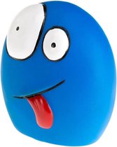 Ferplast Piepspeelgoed Funny Faces 10 Cm Elastomeer Blauw