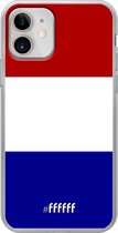 iPhone 12 Mini Hoesje Transparant TPU Case - Nederlandse vlag #ffffff