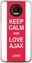 Motorola Moto Z Force Hoesje Transparant TPU Case - AFC Ajax Keep Calm #ffffff