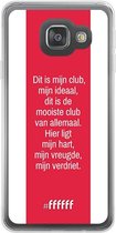 Samsung Galaxy A3 (2016) Hoesje Transparant TPU Case - AFC Ajax Dit Is Mijn Club #ffffff