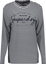 Superdry Stripe Graphic NYC Dames T-shirt - Maat S