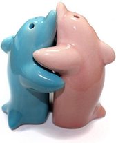 Salt & Pepper - Hugging Dolphins Pink & Blue