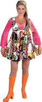 Magic Design Verkleedjurk 70's Dames Polyester Roze Maat Xxl