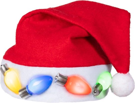 Bonnet LED avec lumière - Cadeaux de bas de Noël pour hommes et