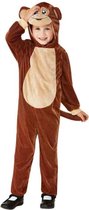 Smiffy's - Aap & Gorilla & Baviaan & King Kong Kostuum - Apentrots Op De Rots Kind Kostuum - Bruin - Maat 90 - Carnavalskleding - Verkleedkleding