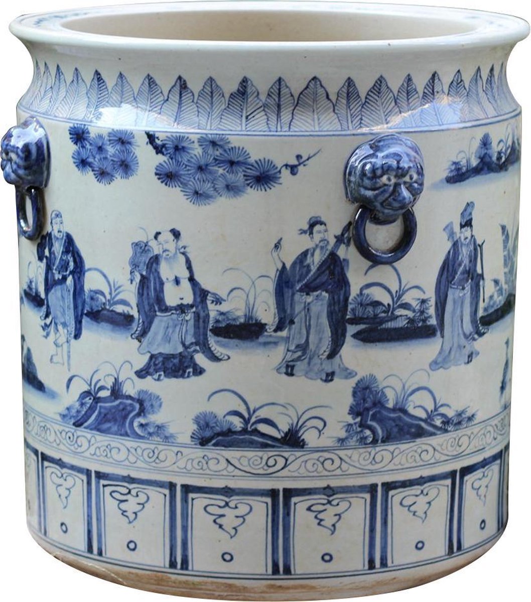 The Ming Garden Collection Chinees | Porseleinen Bloempot Met De... bol.com