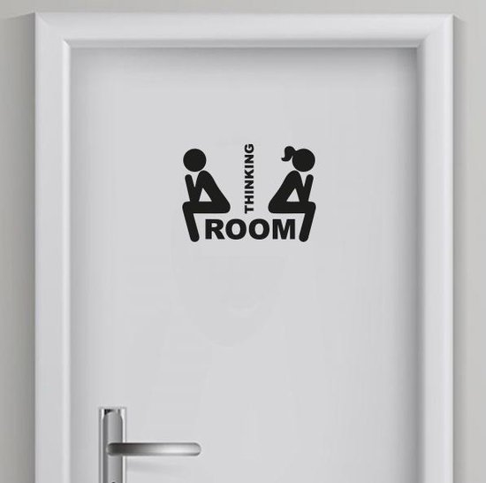 Uitpakken Egyptische zonnebloem Toilet sticker Man/Vrouw 11 | Toilet sticker | WC Sticker | Deursticker  toilet | WC... | bol.com