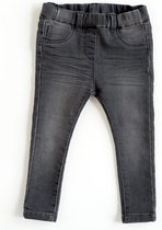 Prénatal Mila Meisjes Broek Skinny Fit - Kinderkleding Meisje - Grijs/Zwart Denim - Maat 80