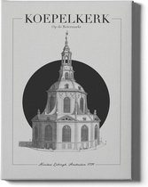 Walljar - Koepelkerk - Muurdecoratie - Plexiglas schilderij