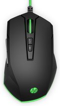 Mouse HP Pavilion 200 Black Green Gaming With cable