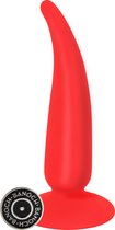 Banoch | Buttplug Tear Red | rood siliconen | zuignap | Ø 2,8 cm | 12 cm