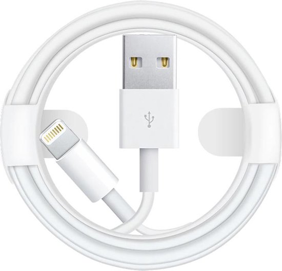 Lightning naar USB Kabel - 2 meter - iPhone Apple Oplaadkabel - Ondersteunt snelladen - Geschikt voor iPhone / iPad / Airpods - 2m - PIXIU