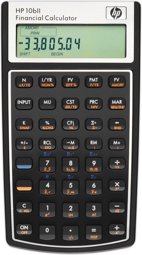 naar voren gebracht Met name Rentmeester HP Calculator 10BII Financial | bol.com