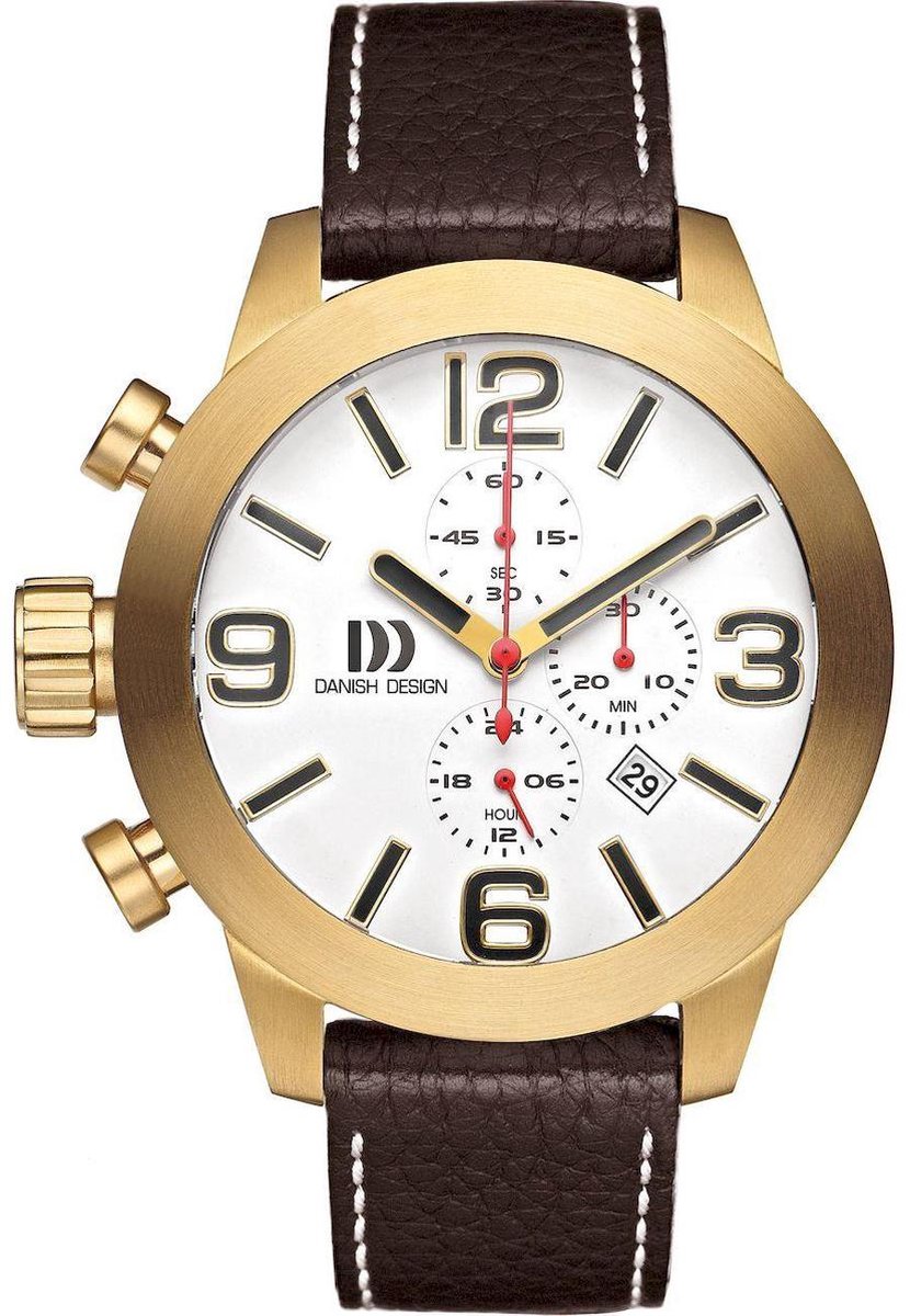 Danish Design IQ12Q1056 horloge heren - zwart - titanium