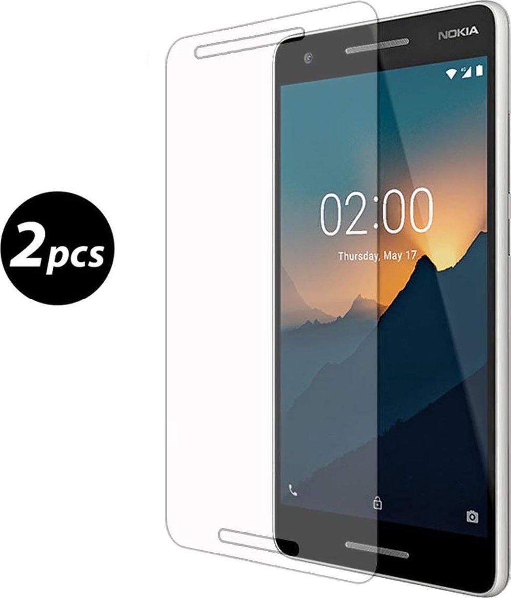 Screenprotector Glas - Tempered Glass Screen Protector Geschikt voor: Nokia 2.1 - 2x