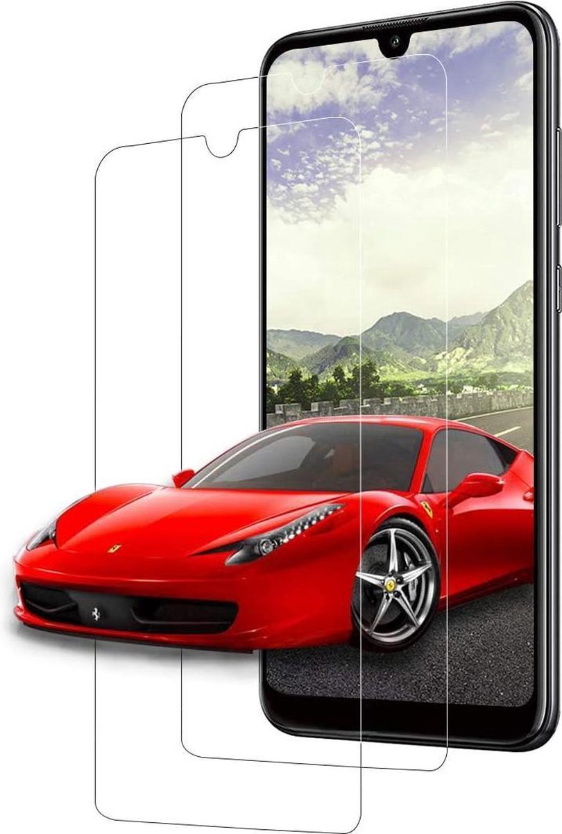 Screenprotector Glas - Tempered Glass Screen Protector Geschikt voor: Huawei Y5 2019 - 2x