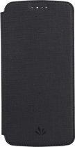 Vili - Motorola Moto G7 Hoesje - Book Case Denim Zwart