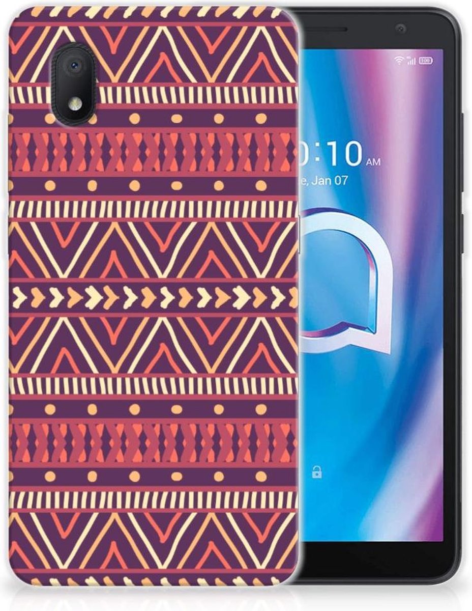 Alcatel 1B (2020) TPU bumper Aztec Paars