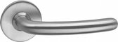 Intersteel Deurkruk Sabel ø16 mm slank op rozet met ring rvs geborsteld