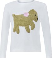 Ziegfeld T-shirt Hund Kitty Katoen Wit Maat 98