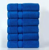 Handdoeken Ruche 550g. p/m2 100% gekamde katoen Blauw | 6 stuks | 50x100cm - Leverbaar in: 50x100