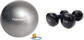 Tunturi - Duoset - Fitness Set - Yoga Bal - Fitness Bal - Gewichten - 2 x 5 kg