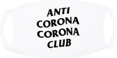 Wit Mondkapje Anti Corona Club
