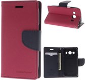 Samsung Galaxy Ace 4 Hoesje Roze met Opbergvakjes, G357-FZ