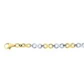 Lucardi - Bracelet bicolore infini