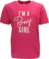 Harry's Horse Shirt  Quote Kids Le - Dark Pink - 116