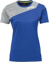 Kempa Core 2.0 Shirt Dames Royal Blauw-Donker Grijs Melange Maat 2XL