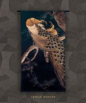 Peacock - 120 x 180 - Wandkleed - Wanddecoratie - Charlie Madison
