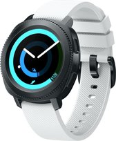 Samsung Gear Sportbandjes / Galaxy Watch 42mm SM-R810silicone wit small | Watchbands-shop.nl