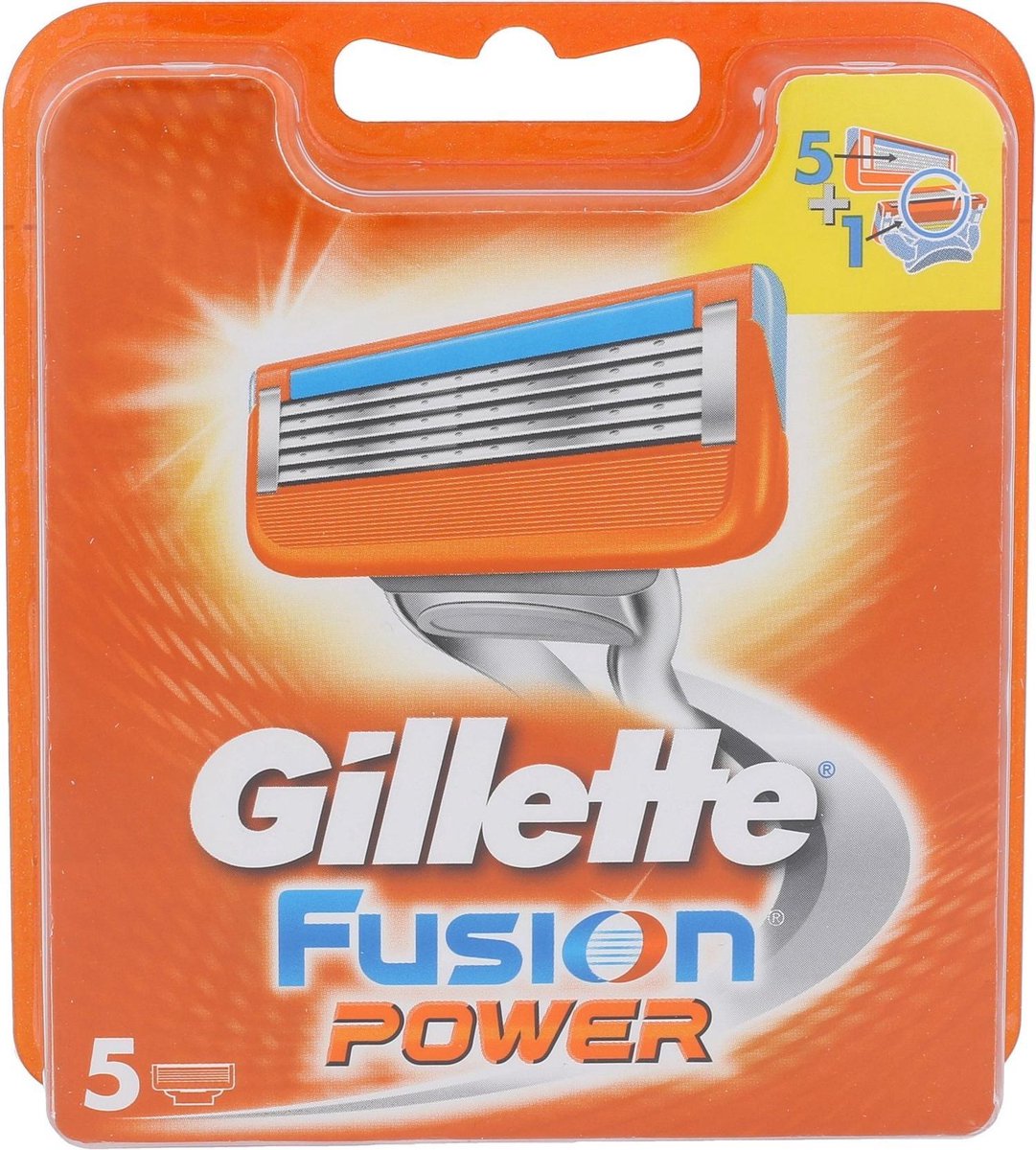 Gillette - Fusion Power - Scheermesjes - 5 stuks | bol.com