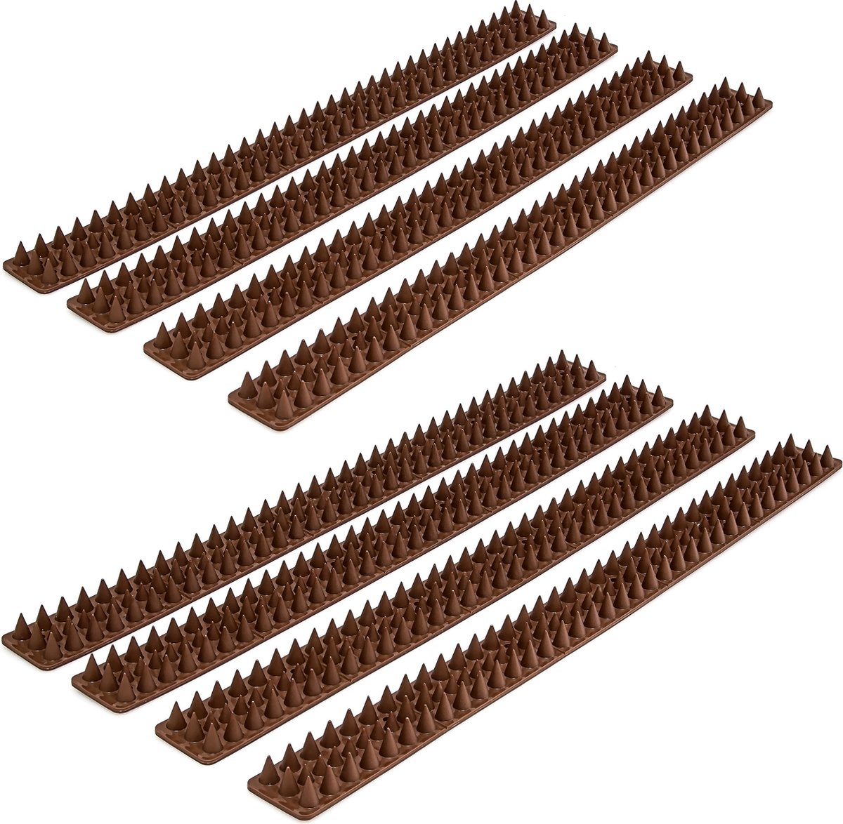 Relaxdays 8x duivenpin schutting set vogelpinnen kunststof 1 7 cm lange vogelwering