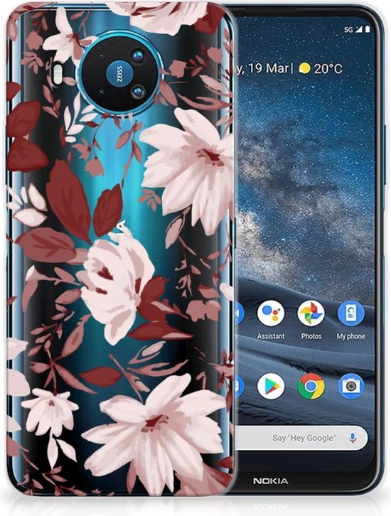 Hoesje maken Nokia 8.3 Watercolor Flowers