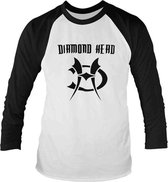Diamond Head Longsleeve shirt -L- Logo Wit/Zwart
