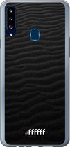 Samsung Galaxy A20s Hoesje Transparant TPU Case - Black Beach #ffffff