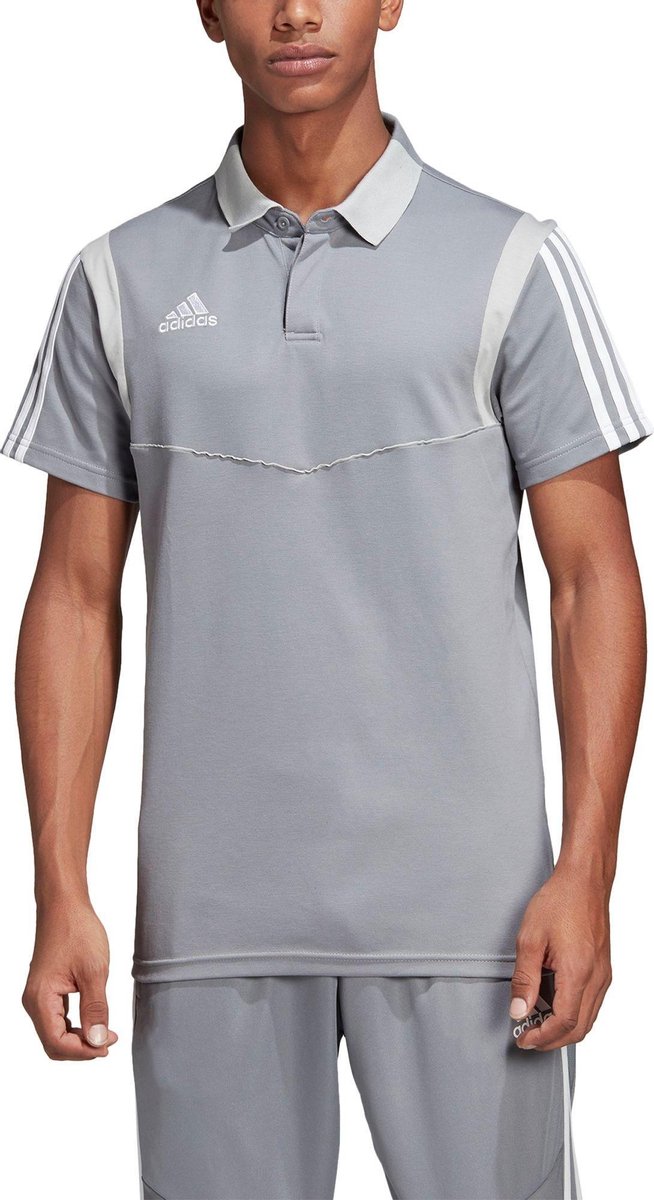 Adidas Tiro 19 Polo - Grijs / Wit | Maat: S | bol.com